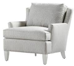 The Kate Chair By Jessica Charles Is The Quintessential Club Chair Shown In White Stripe Fabric With Gorgeous Furniture High Point Furniture Market Furniture