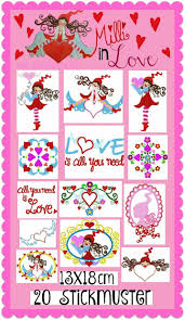 You can also find more of her digi's . Milli In Love Stickmuster 13x18cm 0254 097