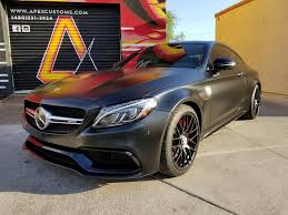 2017 Mercedes Benz C63s Amg Full Satin Black Wrap Gloss Accents Windows Tinted Satin Black Wheels Vinylwrap Wrapped Vinylwr Vinyl Wrap Vinyl Black Wheels