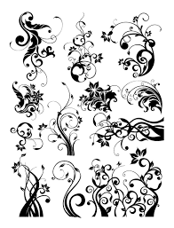 Roundup Of Free Vintage Ornament Floral Vectors Floral Art Design Floral Art Art