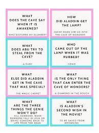 Also, see if you ca. Aladdin Movie Trivia Quiz Free Printable The Life Of Spicers