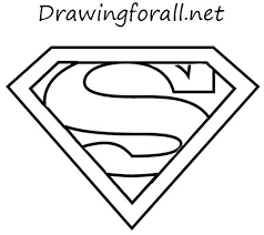How To Draw The Superman Sign Superman Logo Superhero Logo Templates Superman