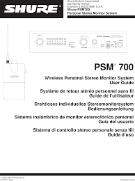 13 You Will Love Shure Psm 700 Frequency Chart