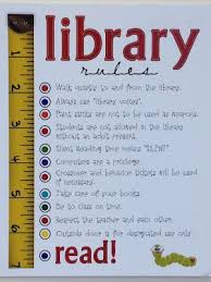 Library Rules Poster Library Rules School Library Library Rules Poster