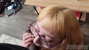 DRIPDROP Lain Makes Cute Sounds When She Has a BBC in Her Mouth!!!