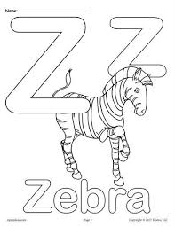 Print the pages, color and assemble into a book. Letter Z Coloring Page Worksheets 99worksheets