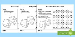 It is suitable for children at 1st grade. Multiplication Dice Bingo Game For Elementary Students Twinkl