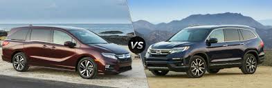 2019 honda odyssey minivan vs 2019 honda pilot suv