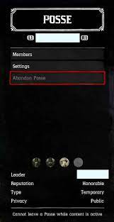 Players are then presented with a menu that gives them several options for how their posse will operate in the game. Red Dead Redemption 2 Online How To Create Posse Clan