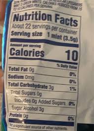 Company contains 130 calories per 40 g serving. Life Savers Sugar Free Wintogreen Hard Candy
