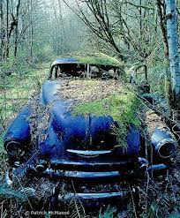 Car For Sale Includes Custom Moss Exterior Finish No Extra Charge Abandoned Cars Abandoned Places Abandoned