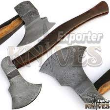 Knives Exporter New Custom 16 Damascus Best Bearded Felling Hatchet Axe Knivesexporter Knife Axe Hatchet