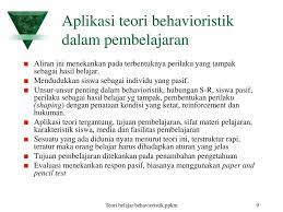 Hal ini dikarenakan mudahnyapenerapan teori ini untuk meningkatkan kualitas peserta didik. Teori Belajar Behavioristik Penerapannya Dalam Pembelajaran Ppt Download