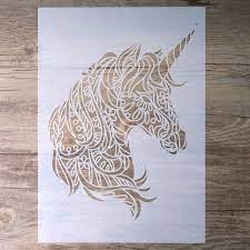 Canvas wall art, framed wall art, photography wall art Unicorn Stencil For Wall Painting Painting Stencil Wall Etsy In 2021 Unicorn Stencil Stencil Painting On Walls Stencils Wall