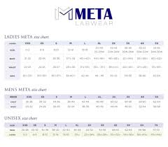 44 credible white coat size chart women