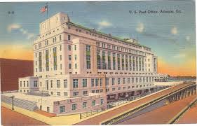 Vintage Postcard U S Post Office Atlanta Ga By Tiggywiggle Post Office Atlanta Atlanta Georgia