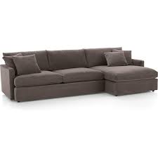 Lounge Ii 2 Piece Sectional Sofa Taft Truffle Crate And Barrel 2 Piece Sectional Sofa Sectional Sofa Fabric Sectional Sofas