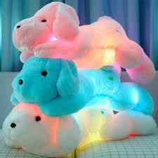 Plushieanimals Light Up Dog Plushies Soft Toy Dog Cool Gifts For Kids Dog Christmas Gifts