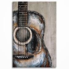 Guitar Painting Acoustic Guitar Art Gift For A Musician Music Art Original Textured Guitar Painting On Canvas By Magier Made To Order In 2021 Guitar Art Guitar Art Painting Guitar Wall Art