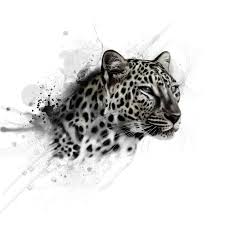 The american traditional tattoo style seems as though it may have been made for panthers. Cool Grey Ink Jaguar Head With Watercolor Effect Tattoo Design Tattooimages Biz