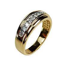 Mens 8mm 1 2 Ct T W Genuine White Diamond 10k Gold Wedding Band Mens Gold Diamond Rings Gold Wedding Band Wedding Bands