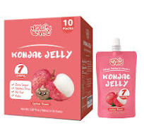 Amazon.com: VOLO VERO Konjac Jelly Pouch Drinkable, Lychee ...