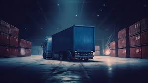 Warehouses Truck Is Driving Down A Dark Warehouse Backgrounds | JPG Free  Download - Pikbest