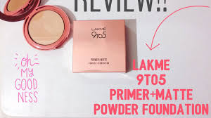 Lakme 9to5 Primer Matte Powder Foundation Review Shade Silky Golden