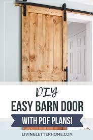 Diy Barn Door Pdf Plans With Pdf Plans Living Letter Home In 2021 Diy Barn Door Cheap Diy Barn Door Plans Diy Barn Door