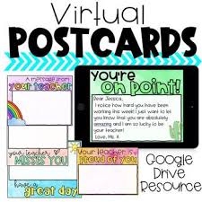 Virtual Postcards For Distance Learning Teacher Postcards Morning Messages Education Inspiration