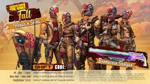 The latest licensed character has been added to fortnite, and this time joining th. Borderlands On Twitter Get Stuffed Turkeys We Re Reactivating These Shift Codes For A Limited Time Use These To Unlock Fall Heads N Skins In Borderlands The Pre Sequel These Codes Will Expire Nov
