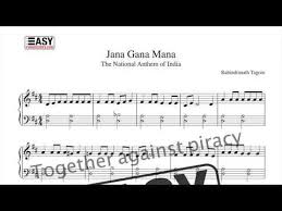 Jana Gana Mana The National Anthem Of India Easy Piano Version With Sheet Music Artofit If you are playing jana gana mana song on casio / keyboard, in c major scale, it uses one sharp note, which is. jana gana mana the national anthem of