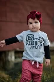 Insta Famous Graphic Tee Instagram Brand Rep Toddler Fashion Baby Girl Baby Girl Clothes Kid Tees Toddler Fashion