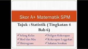 Check spelling or type a new query. Matematik Tingkatan 4 Bab Statistik Youtube
