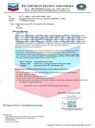 Maybe you would like to learn more about one of these? Surat Resmi Pt Chevron Pacific Indonesia Riau