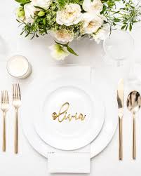 Custom Name Place Cards For Table Setting Mirrored Gold Names Table Scape Cards Wedding Table Names Wedding Name Cards Wedding Place Cards