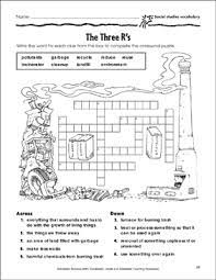 In this social studies worksheet, learners will read a short paragraph about elections and then complete a crossword puzzle using vocabulary from the text. The Three R S Crossword Puzzle Page Social Studies Vocabulary Printable Crossword Puzzles Skills Sheets