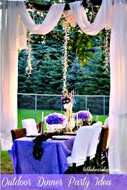 When planning a rustic outdoor dinner party, tablescapes are important in creating the setting you want. Elegant Outside Table Decor Idea Dinner Party