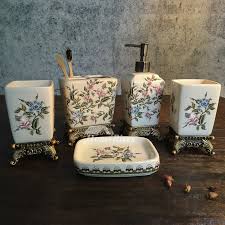 Shop with afterpay on eligible items. Exquisite 5 Piece Enamel Ceramic Bathroom Accessories Sets