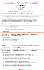 Australia skilled immigration points calculator. Immigration Advisor Cv Template Tips And Download Cv Plaza