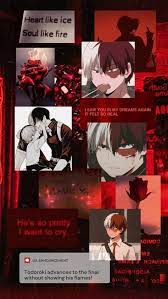 Todoroki Wallpaper Red Aesthetic Dark Red Wallpaper Red Aesthetic Hero Wallpaper