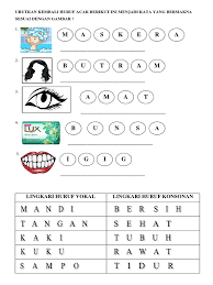 Blok huruf dalam program ini menggunakan. Urutkan Kembali Huruf Acak Berikut Ini Menjadi Kata Yang Bermakna Sesuai Dengan Gambar
