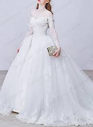 Is012 Stunning Off Shoulder Illusion Long Sleeves Lace Ball Gown Princess Wedding Dress Lace Ball Gowns Wedding Dresses Wedding Dress Long Sleeve