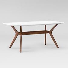 Emmond Mid Century 72 Dining Table White Brown Project 62 Target Mid Century Dining Table Midcentury Modern Dining Table Dining Table