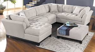 Picture Of Cindy Crawford Home Metropolis Platinum 3 Pc Sectional From Furn Affordable Living Room Furniture Sectional Living Room Sets Living Room Sectional