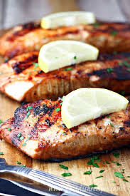 Soy Sauce And Brown Sugar Grilled Salmon Salmon Fillets Are Marinated In A Sweet Soy Sauce Mi In 2020 Grilled Salmon Recipes Salmon Recipes Brown Sugar Grilled Salmon