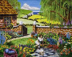 A thoughtful placement for your flower garden bench might be at the end of the path, or it could be a particularly striking part of the garden where visitors want to stop and gaze at the landscape. Butterfly Garden Drawings Page 2 Of 4 Fine Art America