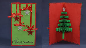 How to make christmas cards | pop up christmas greeting cards at home | #christmascardeasy #popupchristmascardevery parents want to know how to make christma. Handmade Pop Up Christmas Greeting Card How To Diy Tutorial Youtube