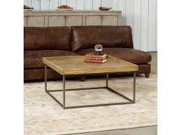 Driftwood turned into a coffee table through the addition of a glass top makes for a very interesting living room furniture. Sarreid Living Room Square Tray Coffee Table Driftwood Finish 27643 Woodbridge Interiors San