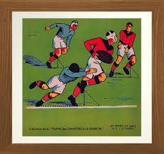 Le Rugby Vintage 1920 Rugby Print Zazzle Com Rugby Vintage Print Poster Prints
